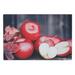 iH casadécor Fresh Apples Printed Glass Cutting Board Glass | 8 H x 12 W x 1 D in | Wayfair NOV-1650FA(2)