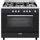 Cuisinières grande taille (piano) Gaz 109L glem 11300W 90cm, ge 960 cmbk 2 - Noir