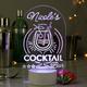 Personalised Cocktail LED Colour Changing Night Light - LED Night Light - Bar Decor - Cocktail Gift