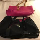 Victoria's Secret Bags | 2 Victoria Secret Totes | Color: Black/Pink | Size: Os