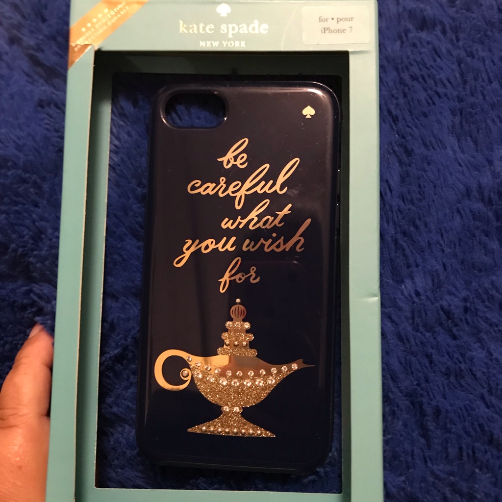 Kate Spade Accessories | Kate Spade Iphone Case 6/6s/7/8 4.7" | Color: Blue/Gold | Size: 4.7”