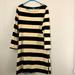 J. Crew Dresses | Jcrew Black And Cream Striped Shift Dress Size M | Color: Black/Cream | Size: M