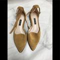 Nine West Shoes | - Nine West Real Suede Tan Ankle Strap Shoes | Color: Tan | Size: 7.5