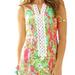 Lilly Pulitzer Dresses | Lilly Pulitzer Southern Charm Cathy Shift - Tank Split Neck Shift Dress - Euc | Color: Green/Pink | Size: 6