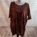 Lularoe Tops | Lularoe Irma Tunic Top Sz Medium Nwt | Color: Brown/Orange | Size: M