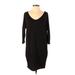 Old Navy Casual Dress - Sweater Dress: Black Solid Dresses - Women's Size X-Small