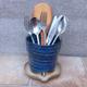 Cutlery and utensil drainer toothbrush holder hand thrown stoneware pottery handmade ceramic wheelthrown ready to ship