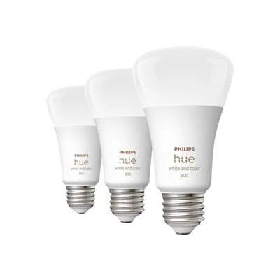 Philips Hue White & Color Ambiance A19 Bluetooth LED Smart Bulbs