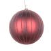 Vickerman 674321 - 4" Burgundy Matte Glitter Ball Christmas Tree Ornament (4 pack) (MT211565D)