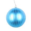 Vickerman 674376 - 4" Turquoise Matte Glitter Ball Christmas Tree Ornament (4 pack) (MT211512D)