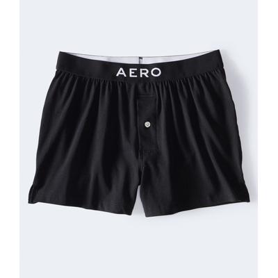 Aeropostale Mens' Logo Knit Boxers - Black - Size ...