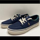 Polo By Ralph Lauren Shoes | New Polo Ralph Lauren Faxon X Men's Lace Up Canvas Sneaker Shoes Navy 7-13 | Color: Blue/White | Size: Various