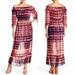 Jessica Simpson Dresses | Jessica Simpson Plum Everglow Tie-Dye Dahl Off The Shoulder Dress Maxi Dress | Color: Purple | Size: Xs
