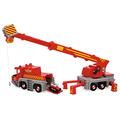 Simba 109252517 - Feuerwehrmann Sam Spielzeug-Kran (50 cm) - 2-in-1 Rettungs-Fahrzeug (Auto & Kran) für Kinder ab 3 Jahren, mit Seilwinde, Figur, Licht & Sound (inkl. Batterien)