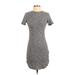 Forever 21 Casual Dress - Bodycon: Gray Print Dresses - Women's Size Small