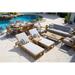 Rosecliff Heights Subramanya Teak 13 - Person Seating Group w/ Cushions /Natural Hards/Teak in Brown/White | 30.5 H x 83.5 W x 32.5 D in | Outdoor Furniture | Wayfair