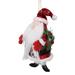 The Holiday Aisle® Santa w/ Long Beard Hanging Figurine Ornament Fabric in Red/White | 5 H x 2.75 W x 2.75 D in | Wayfair