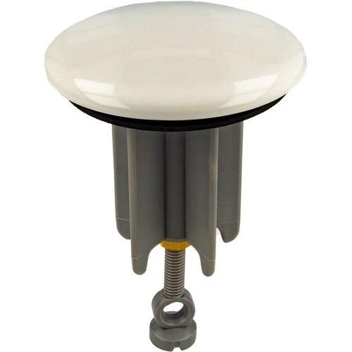 Universal Exzenterstopfen ø 65 mm Keramikstopfen weiß, Ablaufstopfen Einsatz für Ablauf - Tecuro