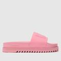 Tommy Jeans flatform pool slide sandals in pink