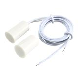 RC33 NO Recessed Wired Door Contact Sensor Alarm Magnetic Reed Switch White