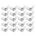 3/16" Wing Nuts Zinc Plated Fasteners Parts Butterfly Nut Silver Blue 20pcs - Silver Tone
