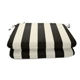 20 inch square Sunbrella stripe seat pad (2 pack) - 20" x 20"