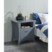 Night Table in Rustic Natural Bedroom Locker with the Top Open Compartment and 2 Drawers