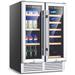 Costway 24'' Dual Zone Wine and Beverage Cooler Refrigerator Dual - See Details