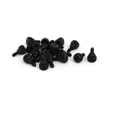 PC Computer Case Metal Thumbscrews Thumb Screws Black 20pcs