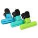 6pcs Plastic Storage Clips 3" Wide for Food Bag Sealing Paper File - Multicolor