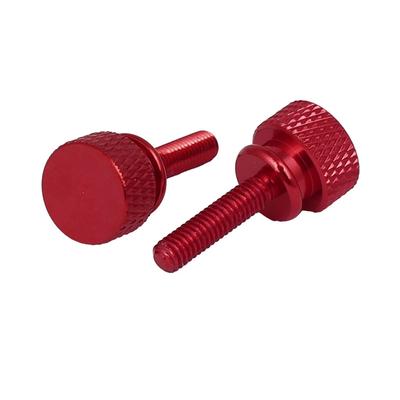 Computer PC Case Shoulder Type Knurled Thumb Screw M4x16mm 4pcs