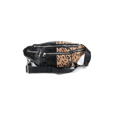 Alexander Wang Leather Belt Bag: Black Solid Bags