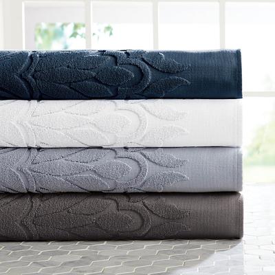 Sculpted Bath Towels - Indigo Blue, Bath Towel - Frontgate Resort Collection™