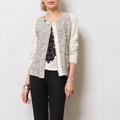 Anthropologie Jackets & Coats | Anthropologie Cartonnier Metallic Tweed Blazer | Color: Gray/White | Size: M