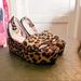 J. Crew Shoes | J. Crew Leopard Print Calf Hair Platform Sandal | Color: Brown/Cream | Size: 7