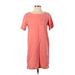 Ann Taylor LOFT Casual Dress - Shift: Pink Solid Dresses - Women's Size Small Petite