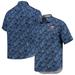 Men's Tommy Bahama Navy Minnesota Twins Jungle Shade Silk Camp Button-Up Shirt