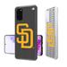 San Diego Padres Galaxy Text Backdrop Clear Case