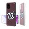 Washington Nationals Galaxy Text Backdrop Clear Case