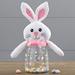 Personalization Mall Personalized Easter Bunny 16 Qt. Storage Jar Plastic in Pink | 12.75 H x 6 W x 4 D in | Wayfair 30955-P