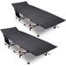 REDCAMP Folding Camping Cot in Black | 15 H x 28 W x 75 D in | Wayfair RC18122