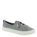 Sperry Top-Sider Crest Vibe Linen - Womens 7.5 Grey Oxford Medium