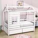 Harper Orchard Twin Size 2 Drawers Wooden Daybed Wood in White | 74 H x 41 W x 80 D in | Wayfair B6AFEC105EAD416797346F8C46B40552