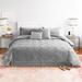 Latitude Run® Jaycin Microfiber 7 Piece Comforter Set Polyester/Polyfill/Microfiber in Gray | Queen Comforter + 6 Additional Pieces | Wayfair