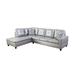 Multi Color Sectional - Latitude Run® Kayenta 103.5" Wide Faux Modular Sofa & Chaise w/ Ottoman Faux | 35 H x 103.5 W x 32 D in | Wayfair