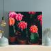 Dakota Fields Assorted-Color Flower Of Cactus - 1 Piece Square Graphic Art Print On Wrapped Canvas in Black/Green/Red | Wayfair