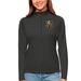 Women's Antigua Charcoal Vegas Golden Knights Tribute Quarter-Zip Pullover Top