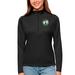 Women's Antigua Black Boston Celtics Tribute Half-Zip Top