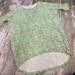 Lularoe Tops | Lularoe Irma High Low Pastel Green Fern Leaves Leafs Tunic Top Size S | Color: Green | Size: S