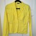 J. Crew Jackets & Coats | J Crew Blazer Yellow Cotton Size 6 Legg 49 | Color: Yellow | Size: 6